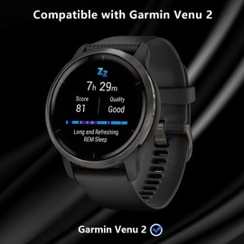 Gelaasso 4 Pezzi Screen Protector for Garmin Venu 2 Flexible HD Screen Protector, Anti-Scratch Waterproof TPU Soft Screen Protector Film for Garmin Venu 2
