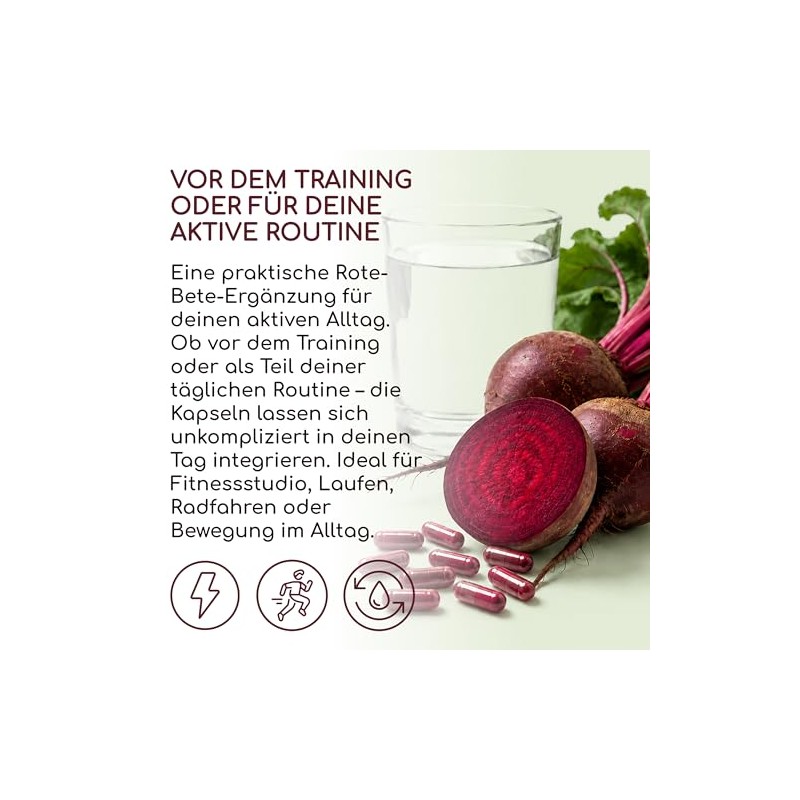 RAIBU Beetroot Capsules - High Dose Natural Nitrates, 240 Vegan