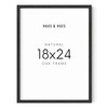 HAUS AND HUES Natural Black Oak 18 x 24 Picture