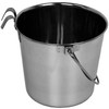 Advance Pet Products Heavy Stainless Steel with 2 Hook Bucket,