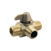 JR Products 62255 3-Way Brass Diverter Valve - 1/2" MPT