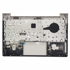 wzqrps Replacement Laptop Upper Case Palmrest Non-Backlit Keyboard Touchpad Assembly Part for HP ProBook 440 G8 445 G8 PB 440 445 G8 M23770-001 M23769-001 Silver
