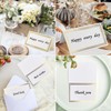 Flaiskytup Table Place Cards 100Pcs Card Table with Gold Foil