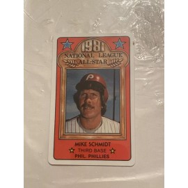 1981 Perma-Graphics Baseball ALL STAR Credit Card MIKE SCHMIDT NM-MT!