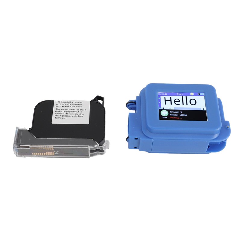 Pocket Inkjet Printer, Mini Handheld Inkjet Coder 2.4in Touchscreen 600DPI