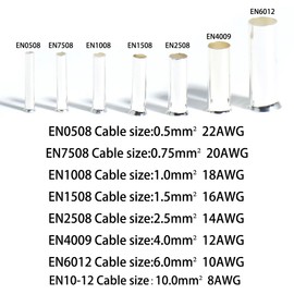 Shengbowi Wire Ferrules Kit Tinned Copper Crimp Connector Electrical Cable Pin Cord Terminal Fitting Assortment Connectors Non Insulated Terminals Ferrule Kits Ends