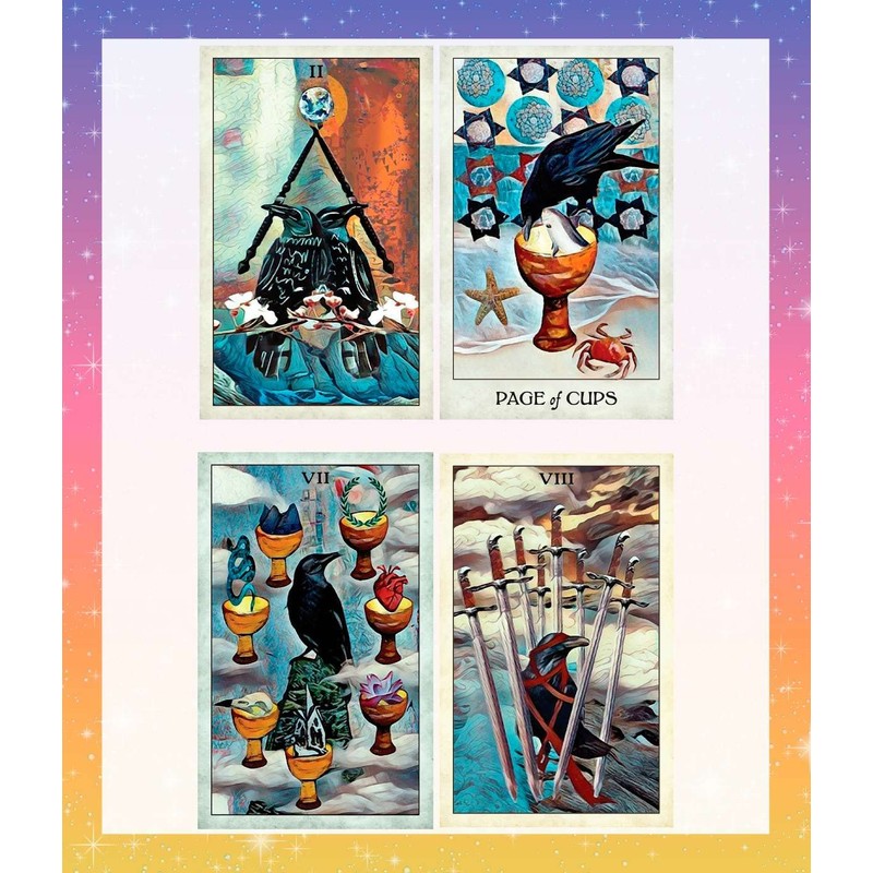 Tarot Cards, 78 Cards (Crow Tarot CROW TAROT) Crow Tarot