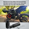 Vanshly Black No Cut Frame Sliders Fits Kawasaki Ninja 650