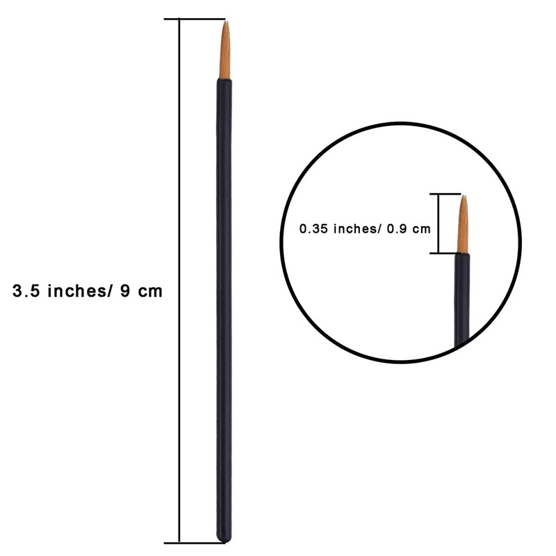 eBoot 100 Pack Disposable Eyeliner Brush Eyelash Serum Brushes Eyeshadow