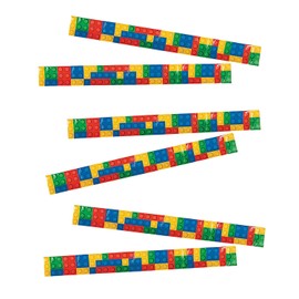 Fun Express Color Brick Party Slap Bracelet (set of 12) Party Supplies and Favors