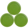 Pyrex 7200-PC 2-Cup Lawn Green Food Storage Replacement Lid (3-Pack)