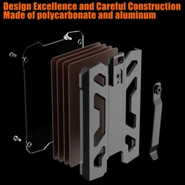 Aluminum Badge Holder, Metal ID Badge Holder with Lanyard, Portable Wallet with Clip and 4 Cards Slot, for Business Office Work Police Outdoor Gift