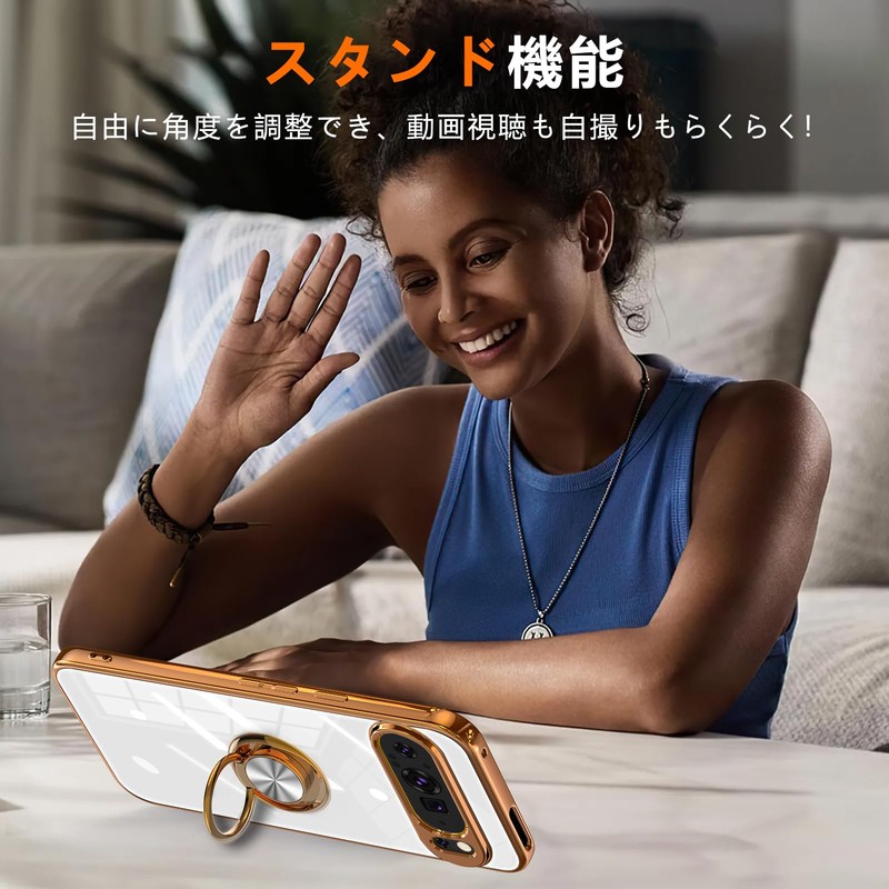 AQUOS Wish 4 Case SH-52E Case with Ring Shock Resistant