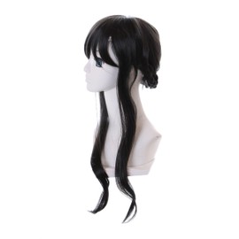 TM-1289 Black 50 cm Bun for Yor Spy Family Cosplay Wig Anime Manga