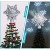 Homewit Christmas Tree Topper Projector Light Star Tree Topper for