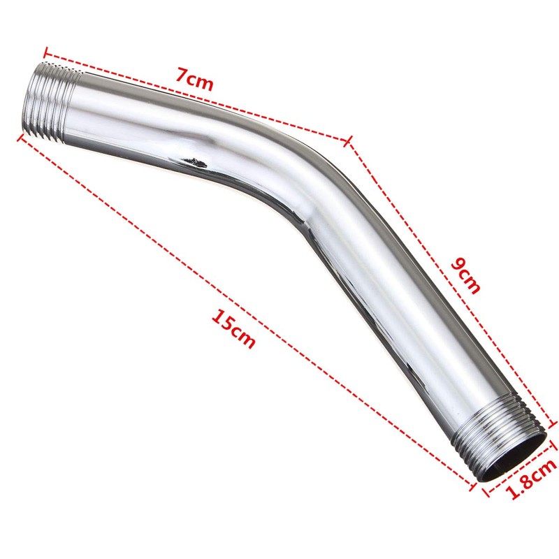 Iegefirm Extra Hose for Shower Arm Curved Extension Stainless Steel