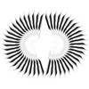 50Pcs 2.4in Arrows Vanes DIY Spiral Feather Wing Competitive Bow