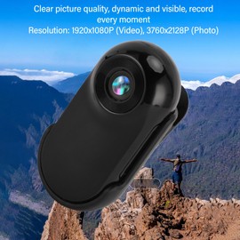 Small Action Camera, 1080P HD Vlogging Camera, Wearable Body Camera with Back Clip, Wide Angle Sports Camera for Outdoor Sports Traveling