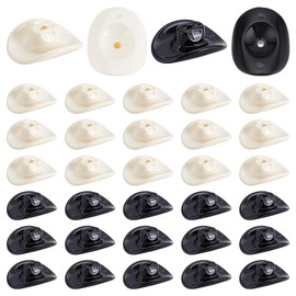 PH PandaHall 48pcs Acrylic Cowboy Hat Charms Beads,26mm White Black Western Cowboy Hats Beads Small Dangle Charms Pendants for Jewelry Making and DIY Craft Necklace Earrings Keychain Hanging Ornament