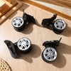 Kisangel Replacement Trolley Case Wheels 4.33 Inch Diameter Universal Suitcase