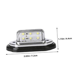 ULTECHNOVO 2pcs Led Car License Plate Light Tail Light for Trucks and Electric Vehicles Easy Installation Design Compatibility