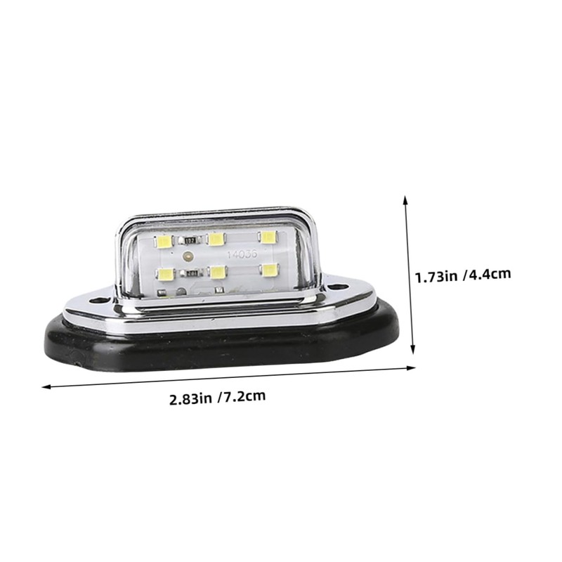 ULTECHNOVO 2pcs Led Car License Plate Light Tail Light for