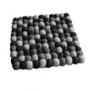 Maharanis Fairtrade Felt Coaster Pot Coaster Pebble Natural Light 22