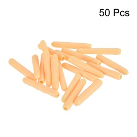 QUARKZMAN Pack of 50 Round Rubber Caps 1/16 Inch (1.3 mm) Beige Vinyl Cover Screw Thread Protective Caps