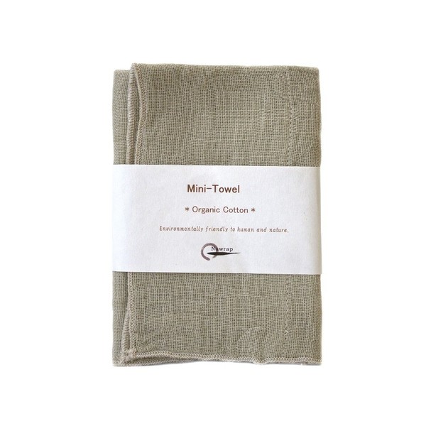 IPPINKA Nawrap - Mini toalla de algodón orgánico, color verde