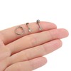 Mabohity 8 mm Nose Piercing 16G Stainless Steel Sleeper Septum
