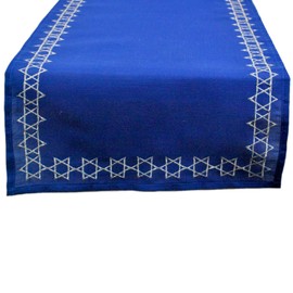 DII Hanukkah Collection Tabletop, Table Runner, 14x70, Star of David