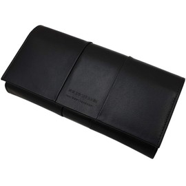 Large Elegant Cowhide Nappa Leather Women's Purse/Purse/Wallet/Purse with RFID & NFC Protection in Black or Cherry Red, black, Elegant