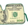 US 100 Dollar Design Front Windshield Auto Shade, Accordion Folding