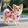 Pistha 4 Pcs Dog Shirts Lovely Printed Pet Clothes Sleeveless