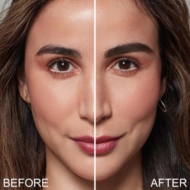 FOCALLURE Eyebrow Stamp and Eyebrow Stencil Kit, 24 Reusable Brow Shape, Sweatproof Eyebrow Powder, Long-Lasting, Easy to Use, Filling and Shaping Perfect Eyebrow Makeup, BLACK