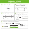 Pak 4FT LED Shop Lights, 2300LM 6500K Cool White, 20W