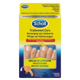 Scholl Hühneraugenpflaster, 8 Stück pro Packung, 2 Packungen
