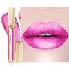 Depuplum Hot Pink Lipsticks for Women Metallic Lipstick Long Lasting