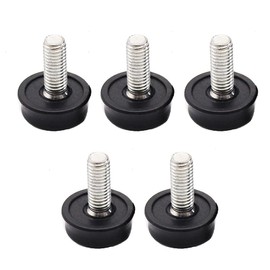 LOYELEY Leveling Foot Set of 5 Fixed Legs M8*20*25 Screw Leveling Foot Furniture Adjuster Leveling Feet Furniture Moving Pad Leveling Pad Adjustable Adjustable Black