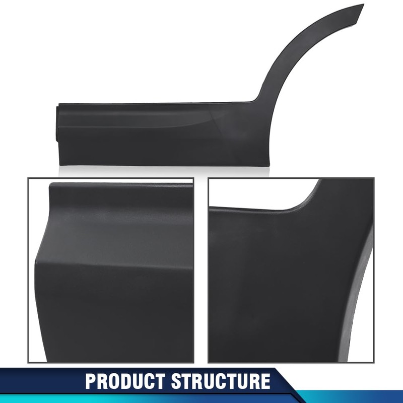 PIT66 Matte Black Rear Left Door Lower Molding Door Garnish