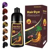 Fedulili Hair Dye Shampoo 3 In 1, Wine Red Hair Color Treated Shampoo Para Canas Burgundy, Semi-Permanent 15 Minutes, Home Use for Men & Women Parent, 500ml