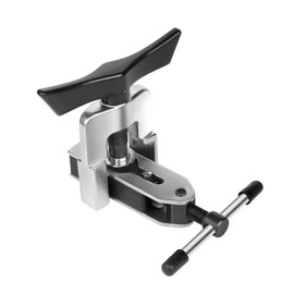 Flexzion Flaring Tool Set Kit for 3/16-5/8 inch Copper Brass Aluminum Tubing Pipe with SAE 45 Degree Angle Cone for HVAC Gas Refrigeration Brake line Application