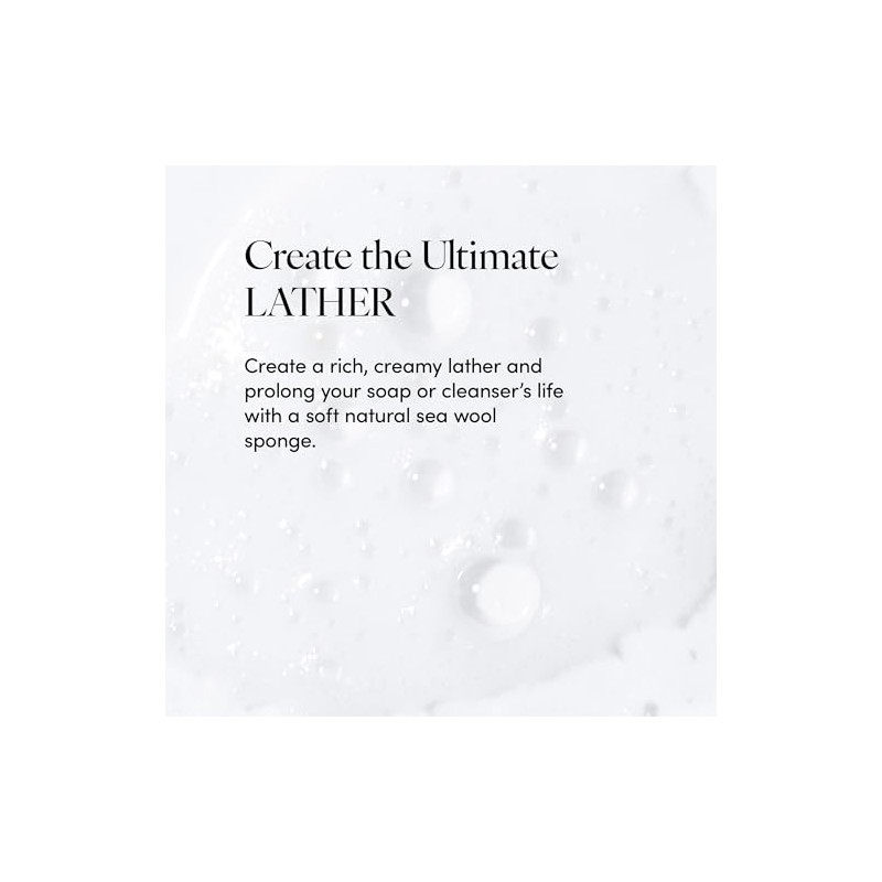 LATHER Natural Sea Wool Sponge