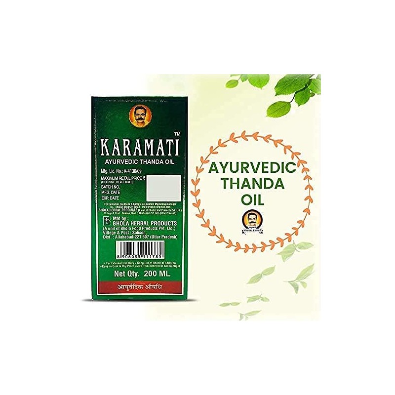 Generic Ayurvedic Thanda Tel/Hair Cool Oil (200ml)