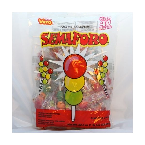 Vero Semaforo Paletas Lollipops (40 Ct)