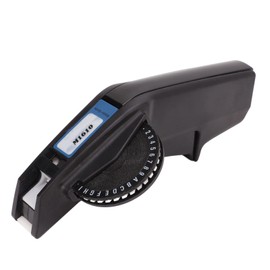 Embossing Label Maker, High Sharpness Clear Number Letter Premium ABS One Hand Manual Label Printer for Label Red