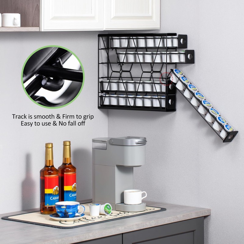 FlagShip 5-Tier Corner Coffee Pod Organizer for K Cup -