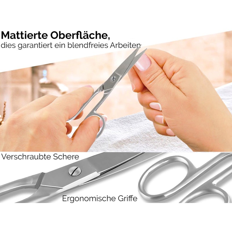 Straight Toe Nail Scissors Stainless Steel Solingen Nail Scissors 9.5 cm