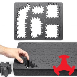 Eylar RAGAR 21.75" x 17" Reconfigurable & Reusable Protective XP Crosslinked Foam Insert For Equipment And Camera Hard Cases (1 Ragar Layer)