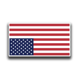 Upside Down American Flag Sticker – Distress Signal Vinyl Decal – Political Protest Bumper Sticker – 5 Inch Waterproof USA Flag - KCD5016